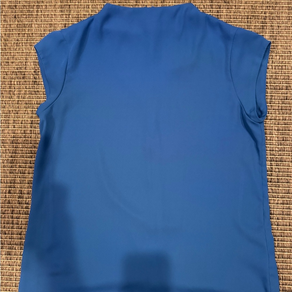 Calvin Klein Vibrant Blue Cap Sleeve Blouse